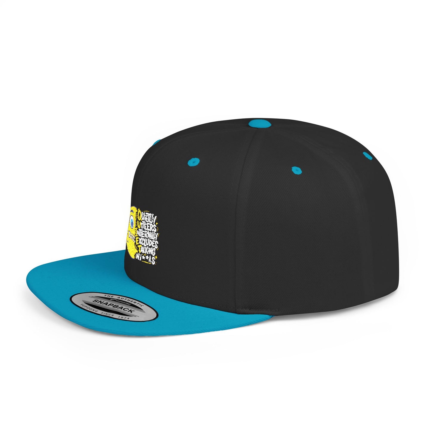 Q.U.I.E.T. Niggas Inspired Flat Bill Snapback Cap