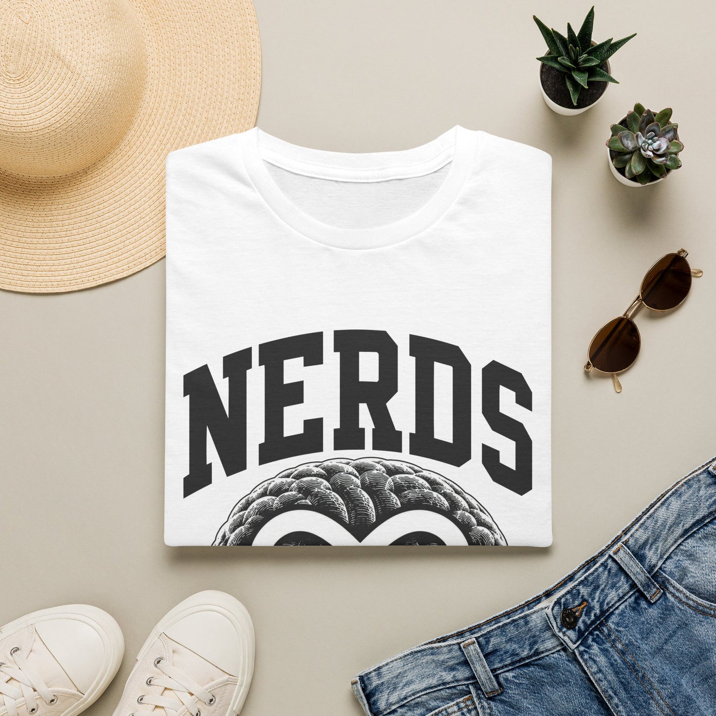Nerds Brain Infinity Graphic T-Shirt — Funny Retro Smart Pride Tee