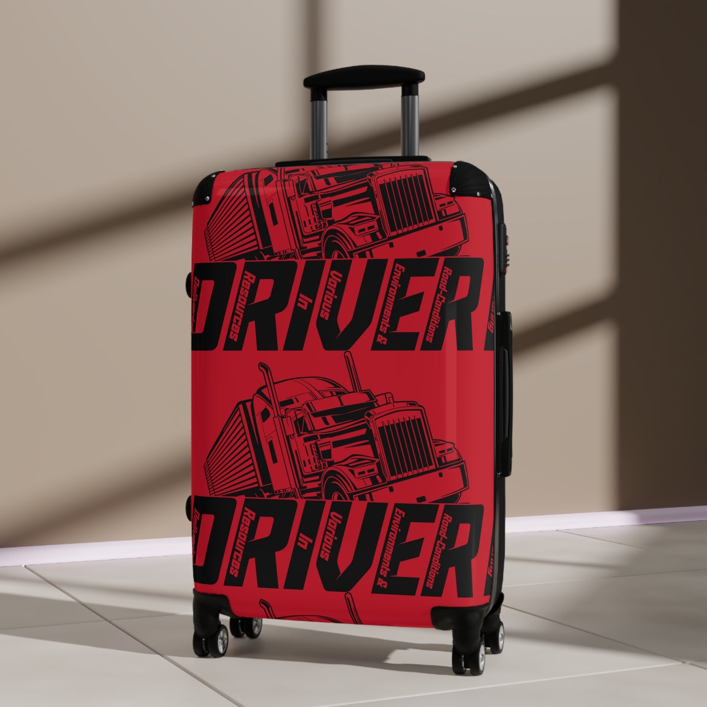 Bold Truck Driver Suitcase - Travel Luggage for Truck Enthusiasts, Perfect Gift for Travelers, Road Trip Essentials, Unique Carry-On