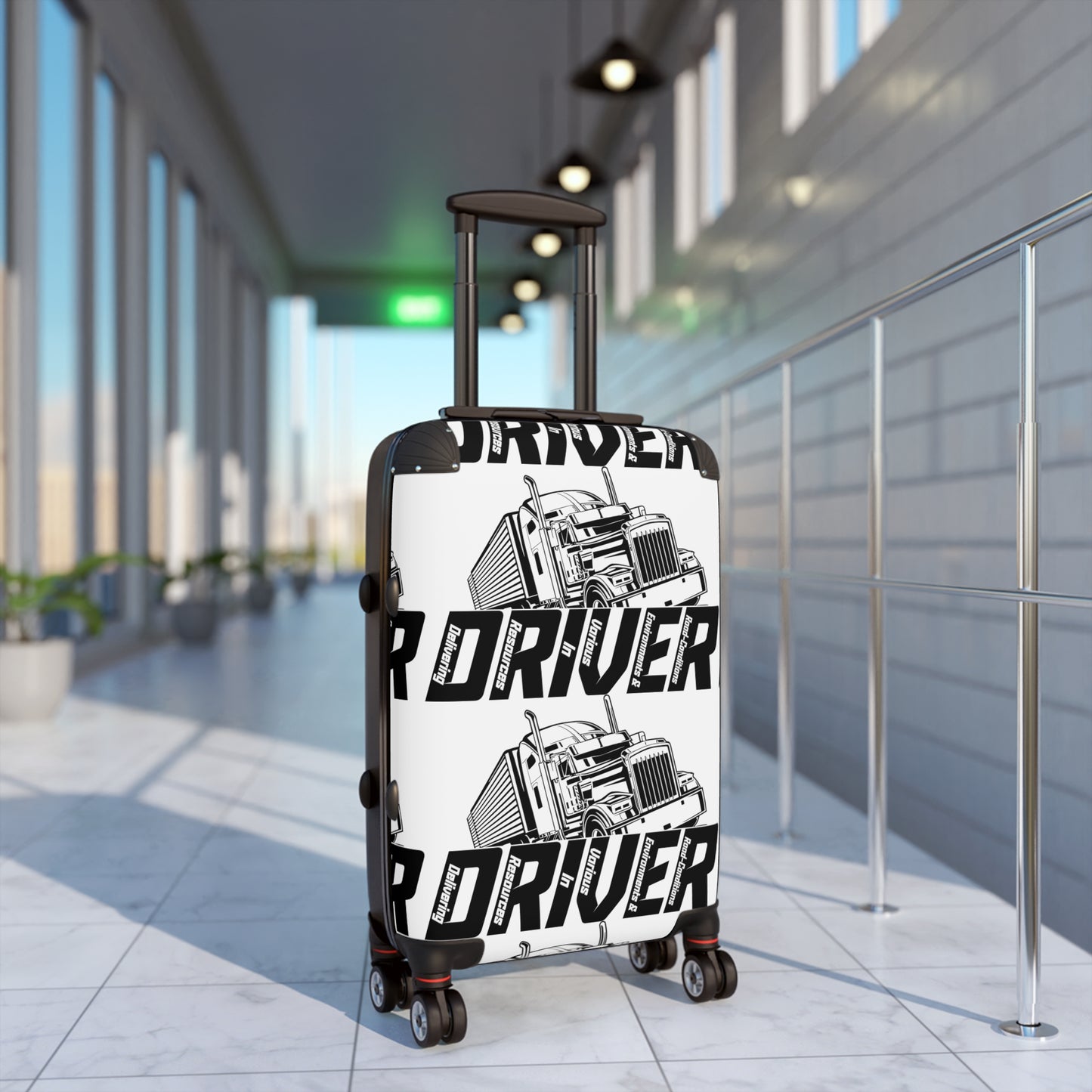 Truck Driver Suitcase - Luggage for Road Trip Lovers, Adventure Travel, Unique Gift for Truckers, Travel Gear