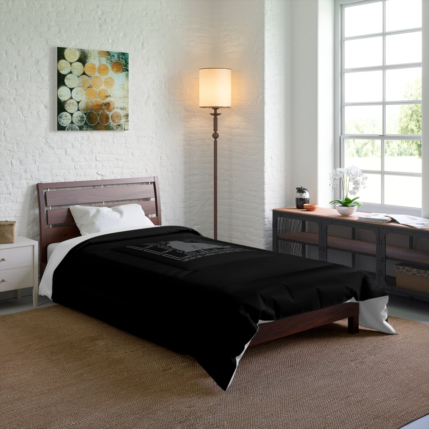 L.O.N.E.R.S. Comforter - Cozy Blanket for Introverts, Unique Home Decor, Perfect Gift for Self-Care, Bedroom Aesthetic, Dorm Room Essentials