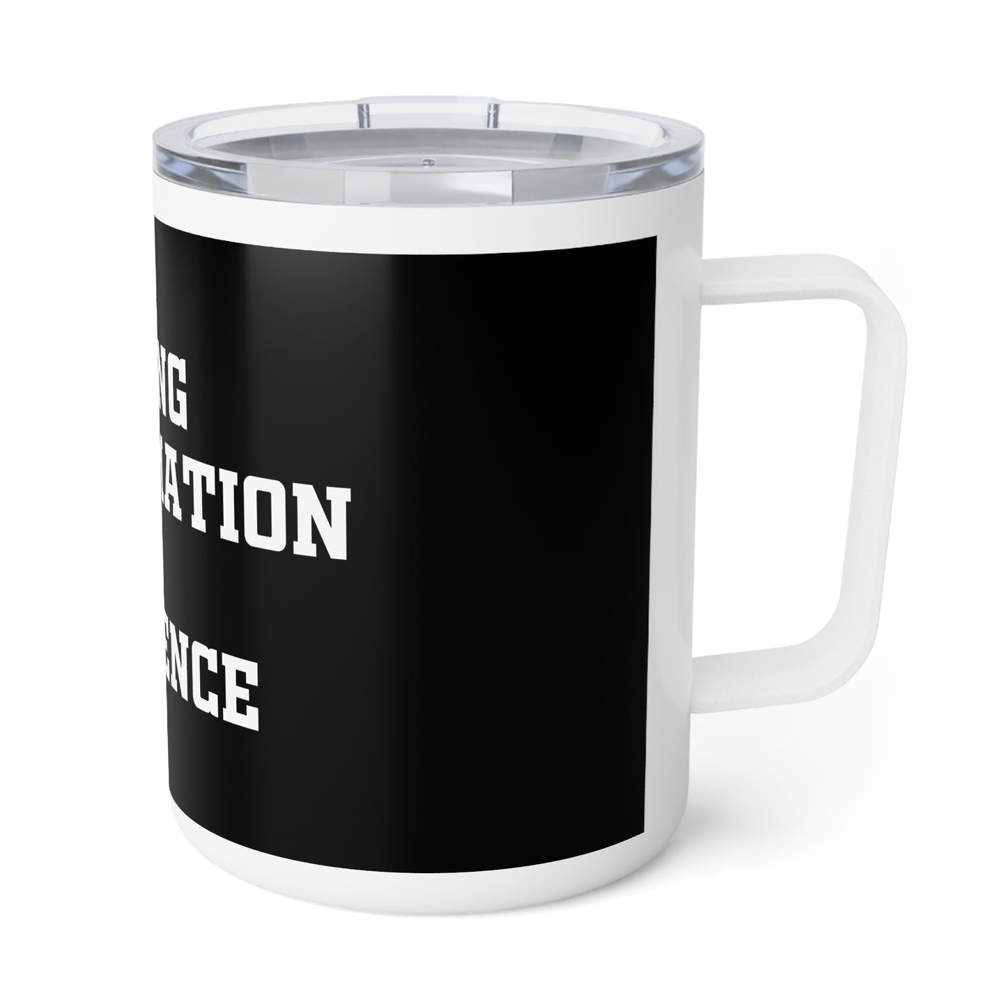 L.I.F.E. (Learning Information From Experience) Stylish Insulated Coffee Mug for Lifelong Learners, Hot Drinks, Gift for Students, Motivational Mug, Life Lessons, Experience Inspired