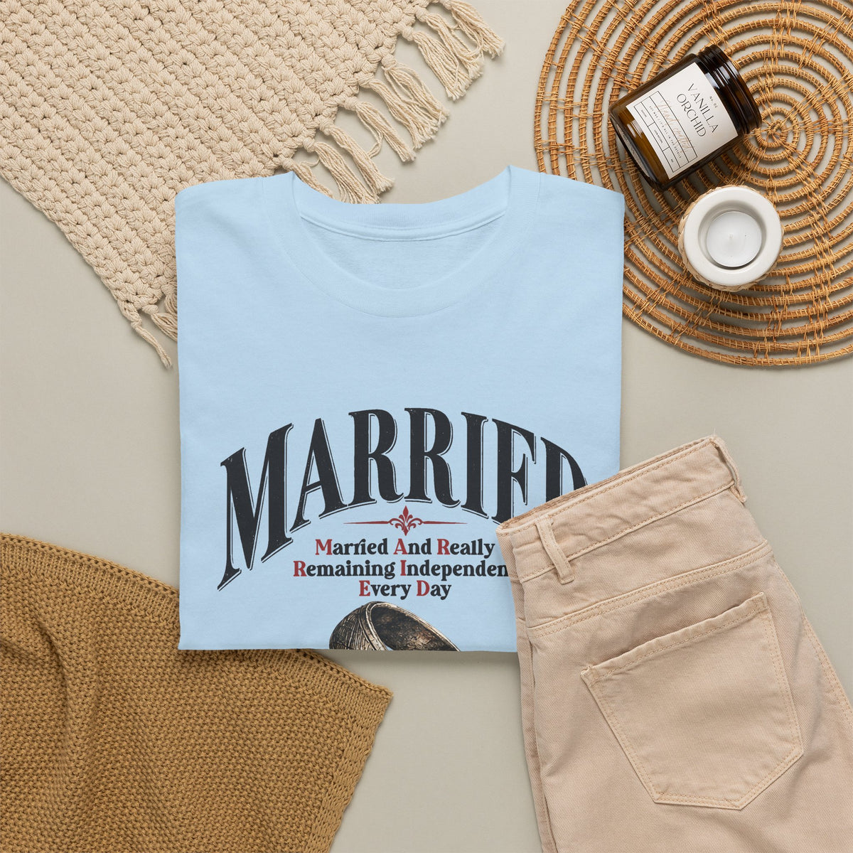 Married But Single T-Shirt — Funny Wedding Ring Humor Tee