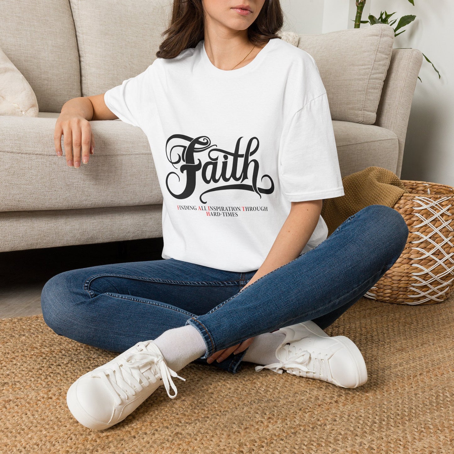 Faith Script T-Shirt — Inspirational Christian Tee