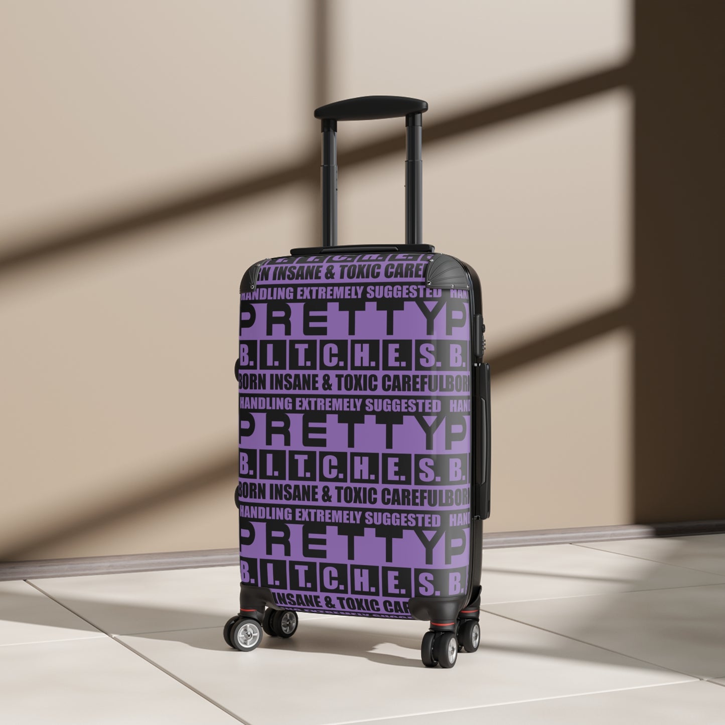 Pretty BITCHES Trendy Travel Suitcase with Bold Design, Luggage for Stylish Travelers