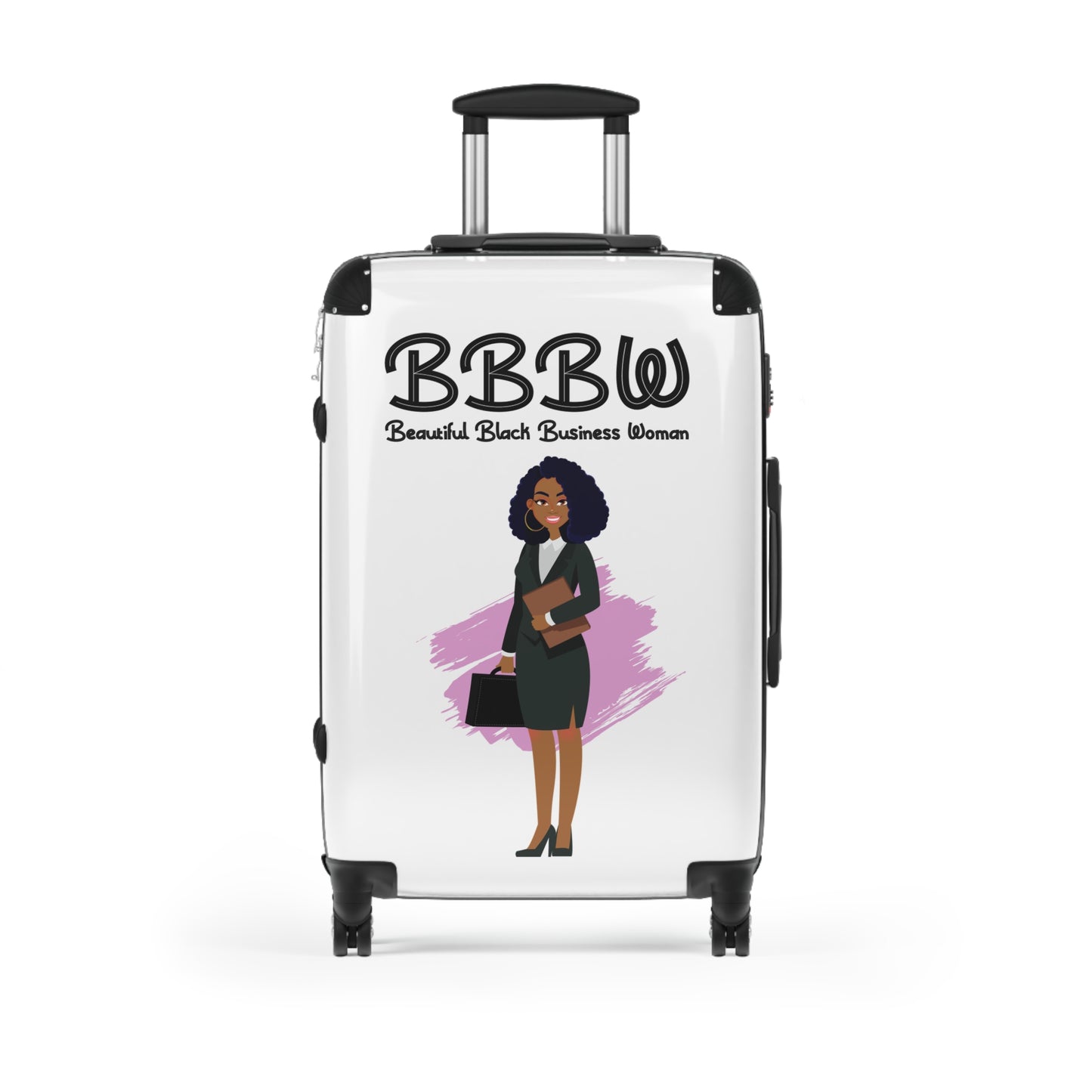 B.B.B.W. Stylish Travel Suitcase for Empowered Women, Custom Luggage, Inspirational Business Travel, Gift for Entrepreneurs