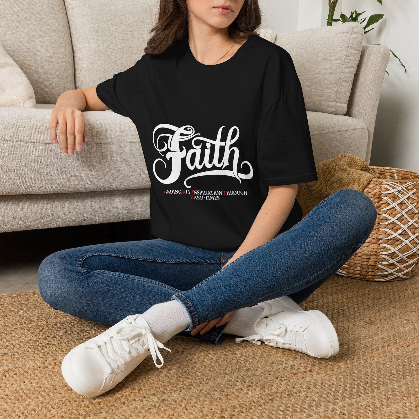 Faith Script T-Shirt — Inspirational Christian Tee