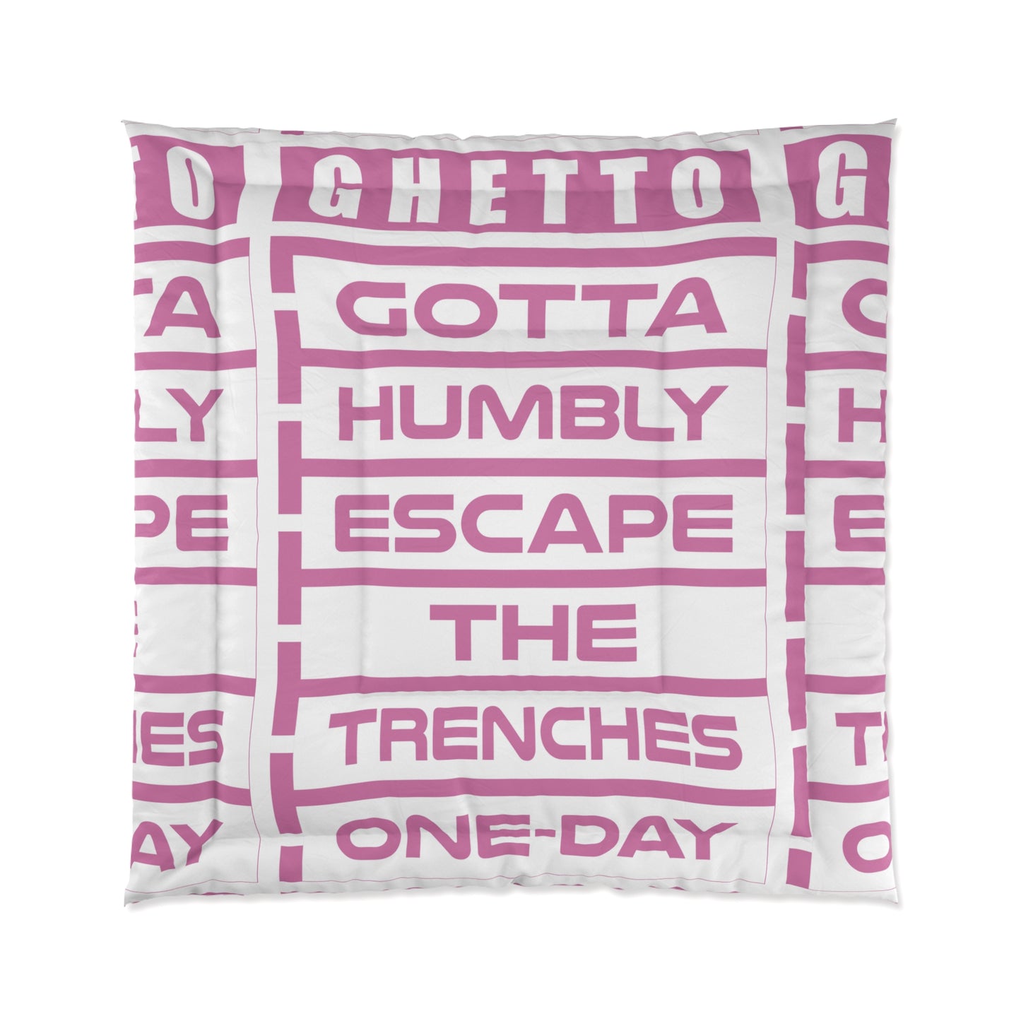 G.H.E.T.T.O. Comforter - Modern Home Decor, Funky Bedding, Gift for Teens, Unique Housewarming, Cozy Bedroom Accessory