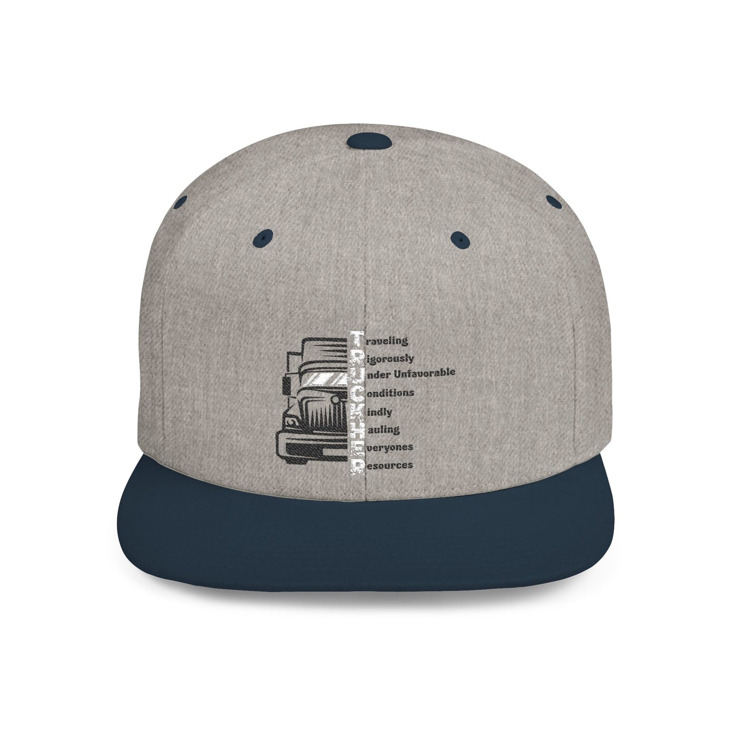 T.R.U.C.K.H.E.R. Flat Bill Snapback | Cool Hat for Outdoor Adventures, Perfect for Women, Gift for Truck Enthusiasts, Road [...]