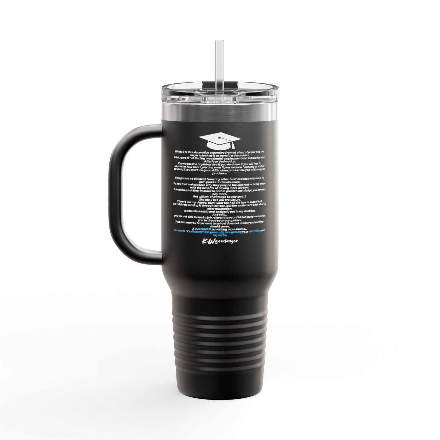 C.O.L.L.E.G.E. Insulated Travel Mug, 40oz