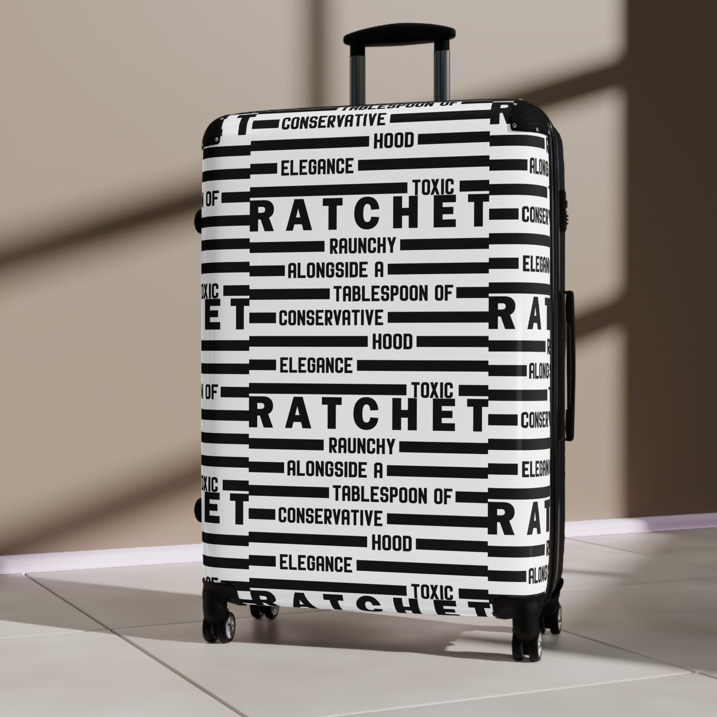 RATCHET Stylish Suitcase for Travel, Luggage for Adventures, Unique Travel Gear,