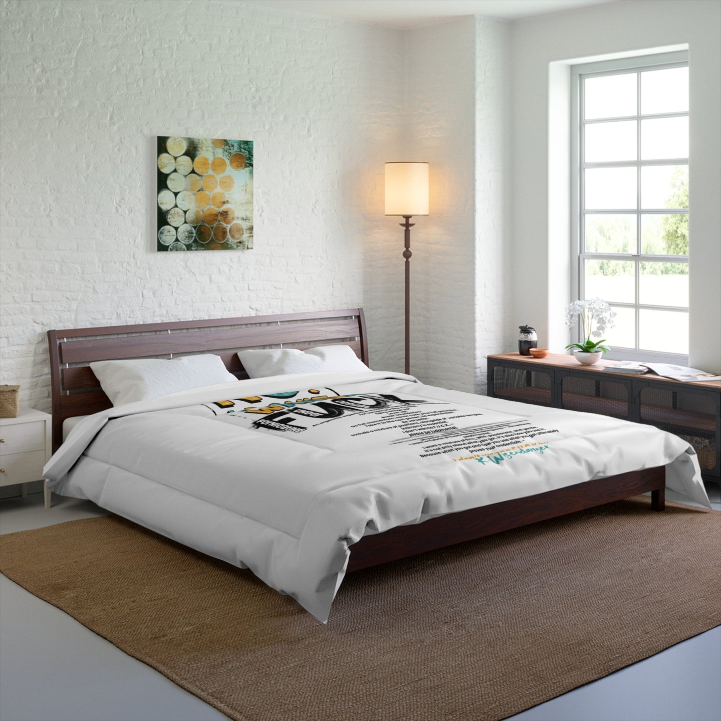 NO! I Dont Wanna F.U.C.K. Funny Quote Comforter, , Quirky Couch Throw, Relaxing Sleep Blanket