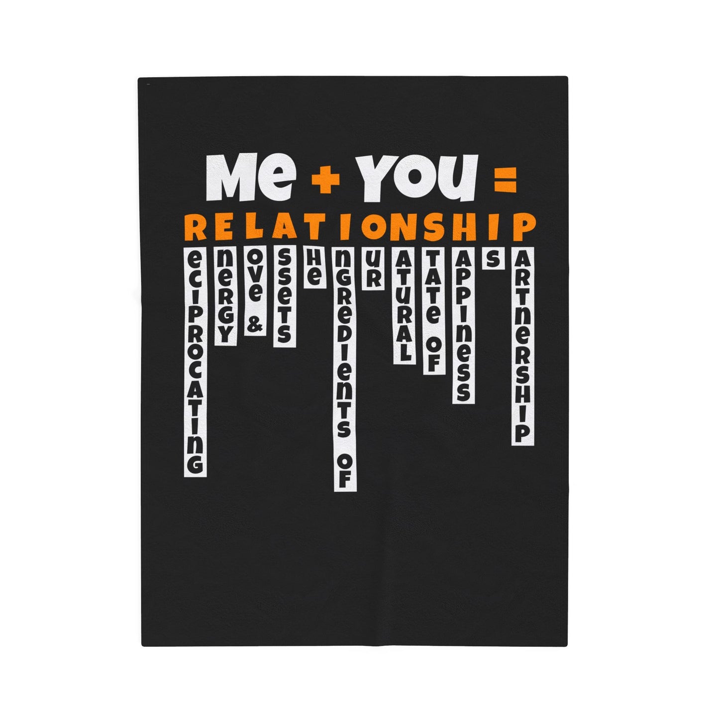 Cozy Relationship Velveteen Blanket - Perfect for Couples, Love Gifts, Home Decor, Snuggle Time, Unique Wedding Present