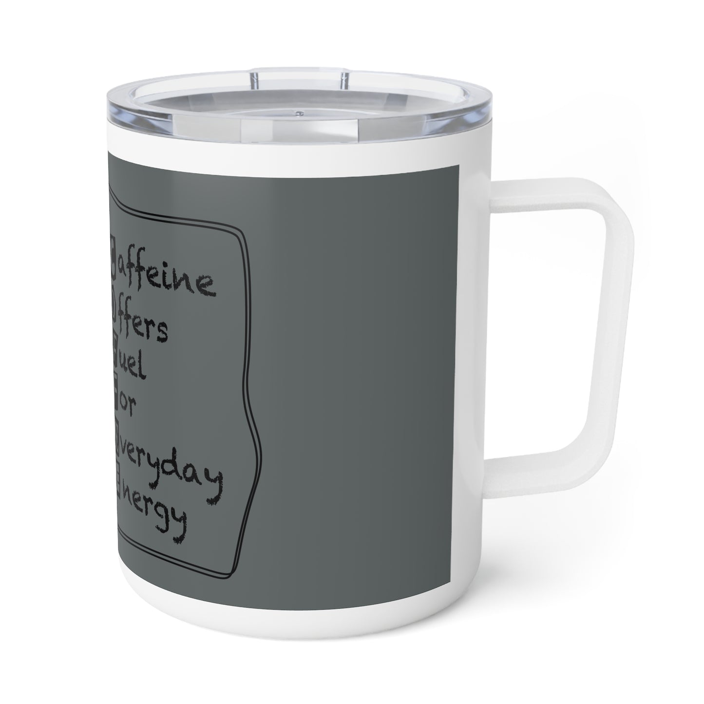 C.O.F.F.E.E. (Caffeine Offers Fuel For Everday Energy) Insulated Coffee Mug - Personalized Gift, Hot Beverage Container, Travel Mug, Coffee Lover's