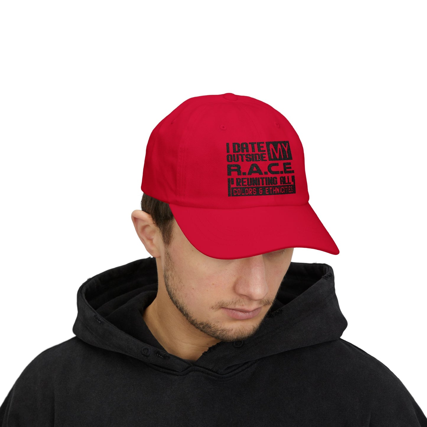 I Date Outside My R.A.C.E. Unisex Hat for All Cultures, Celebrations, Everyday Wear