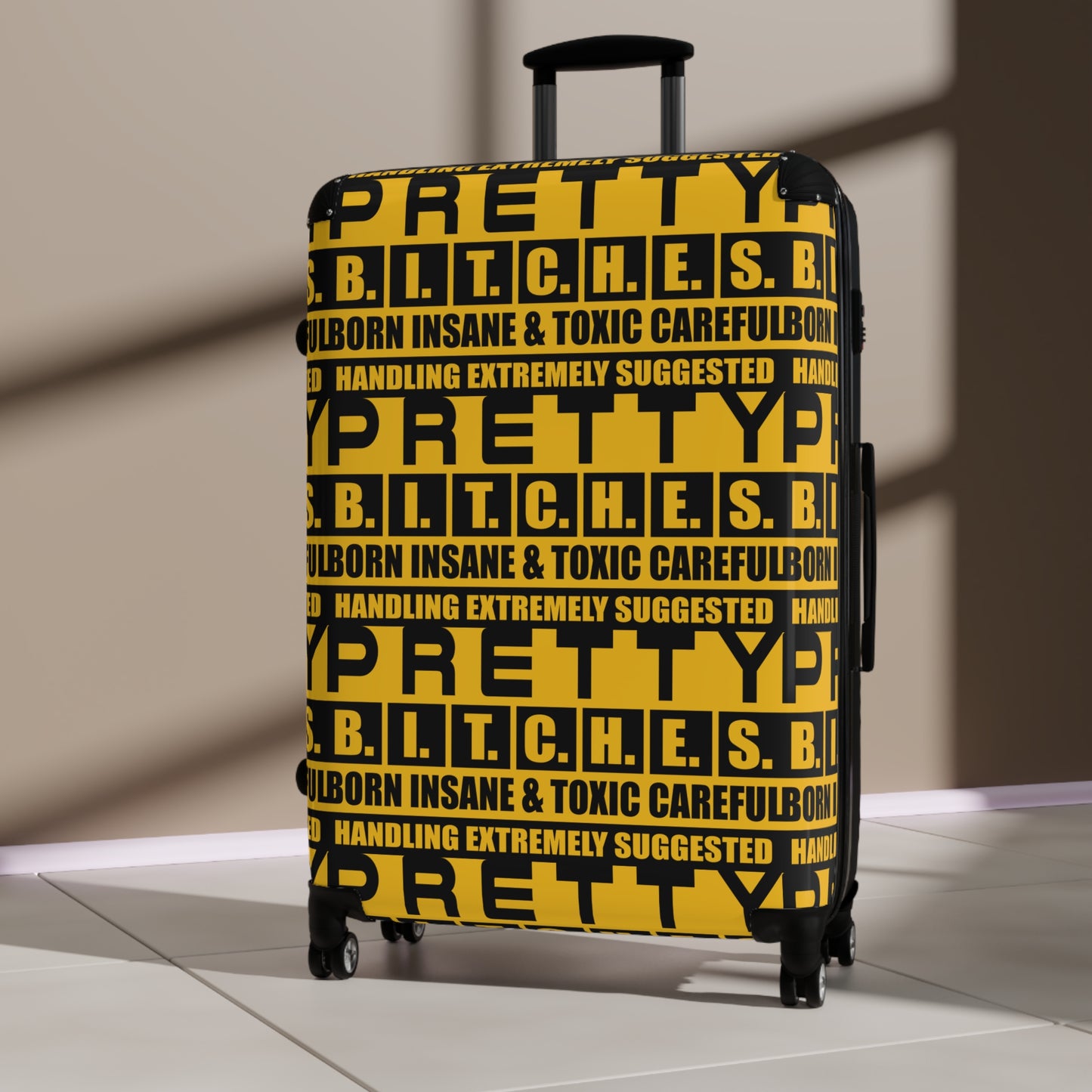 Pretty Bitches Bold Statement Suitcase for Travel Lovers, Suitcase for Women, Trendy Luggage, Unique Travel Accessory, Gift for Travelers