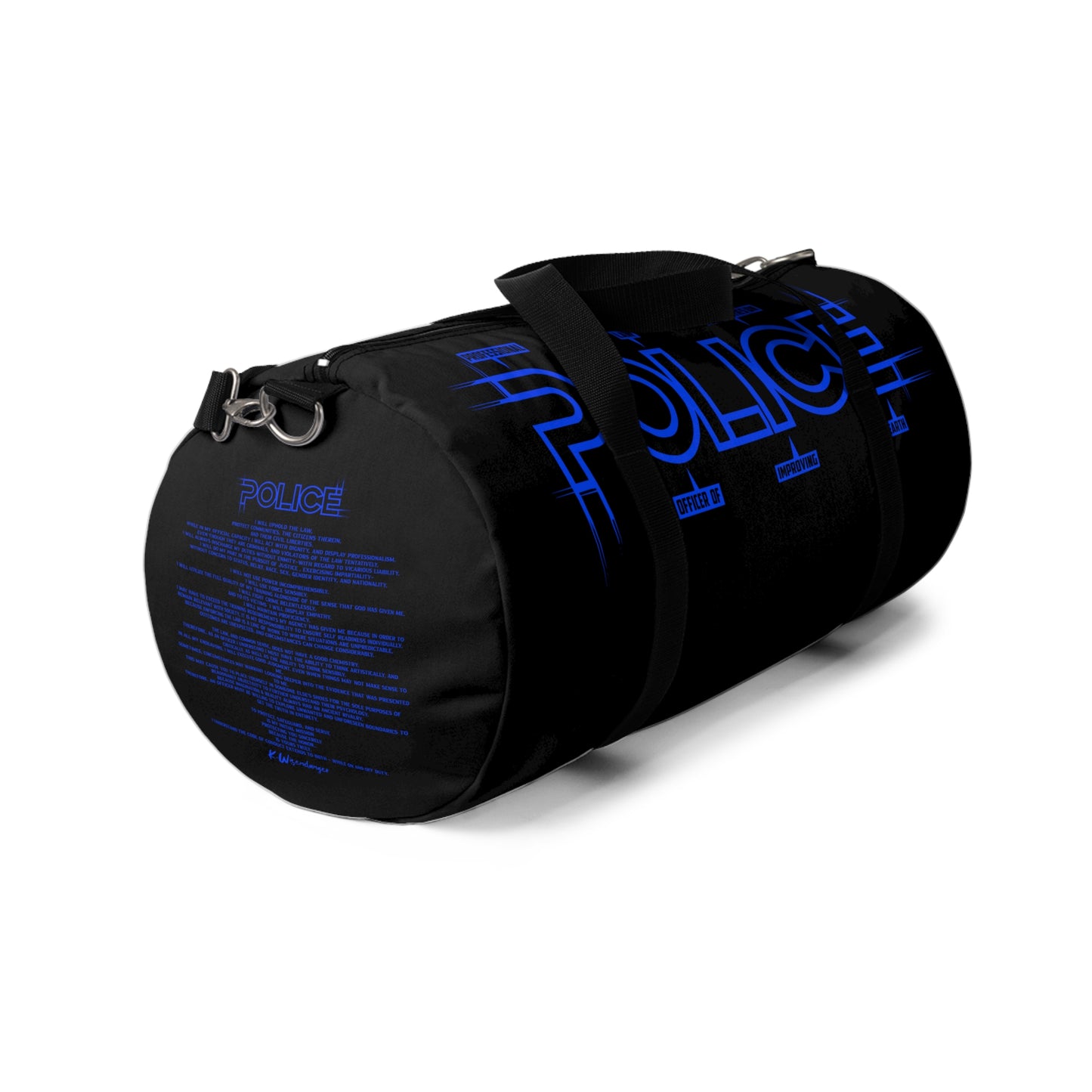 P.O.L.I.C.E. Duffel Bag | Gym Bag, Travel Bag, Sports Bag, Weekend Getaway, Police Officer Gift,