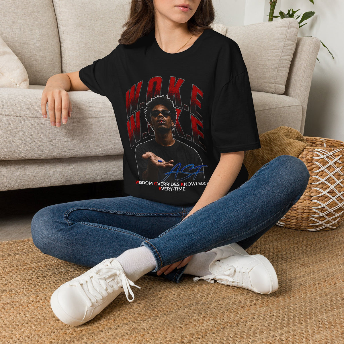 W.O.K.E. Graphic T-Shirt — Bold Social Justice Statement Tee