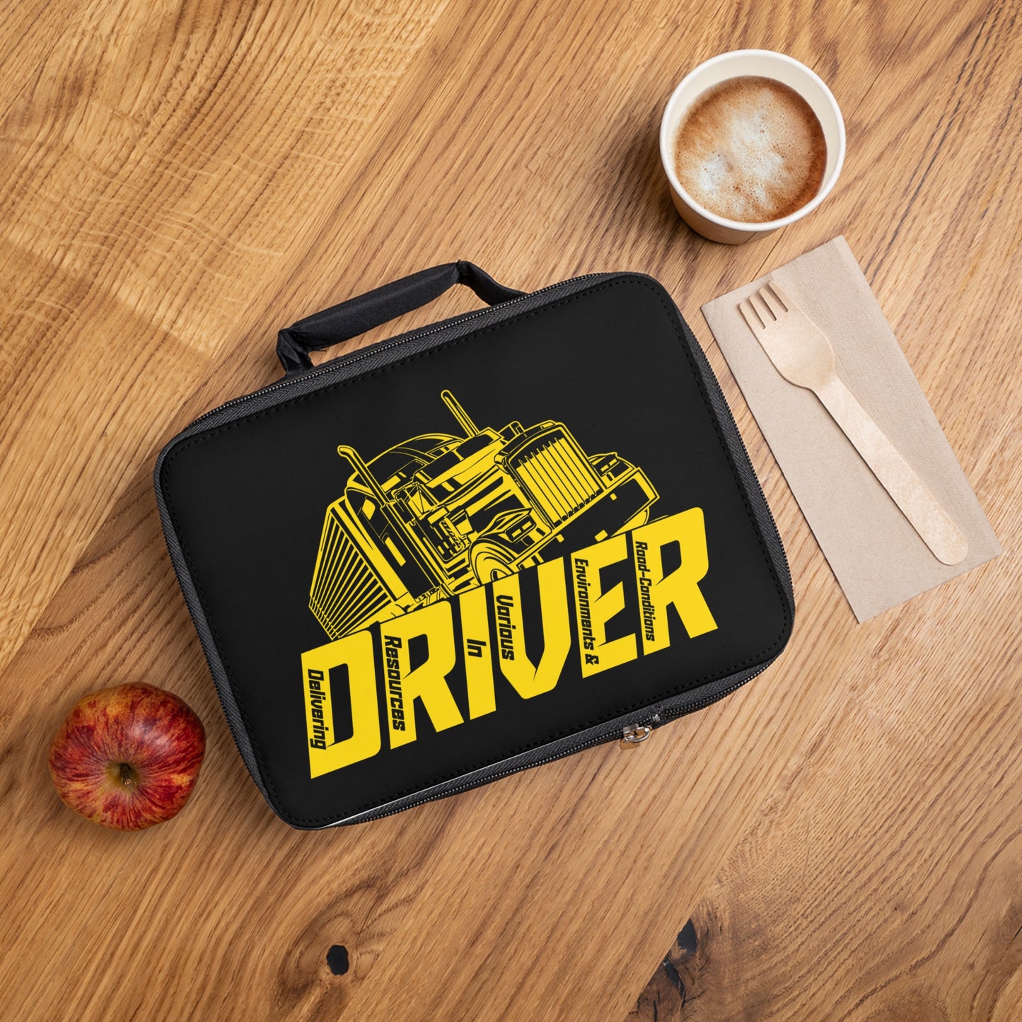 Trucker Driver Lunch Bag — Insulated Semi Truck Design