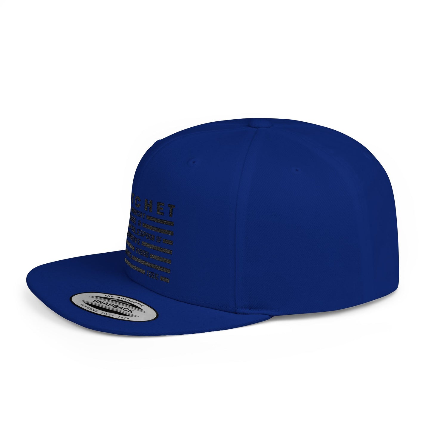 R.A.T.C.H.E.T. Flat Bill Snapback Cap  - Perfect for Street Style, Outdoor Events, & Casual Wear