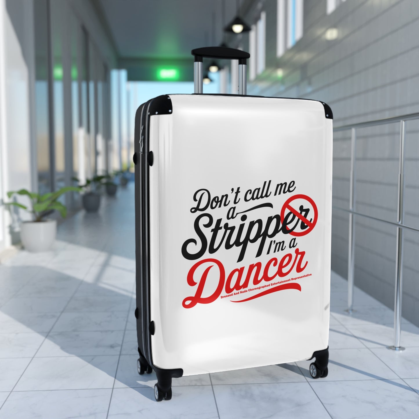 STRIPPER Suitcase: Travel Style, Holiday Gift, Unique Dancer Luggage, Stripper Humor, Travel Essentials