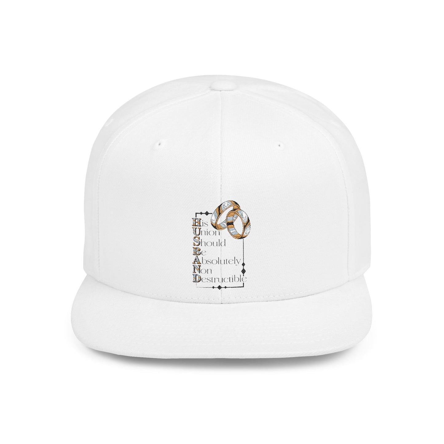 H.U.S.B.A.N.D. Stylish Flat Bill Snapback Hat, Trendy Cap for Fashion Lovers, Perfect Gift for Birthdays, Street Style, Everyday Wear