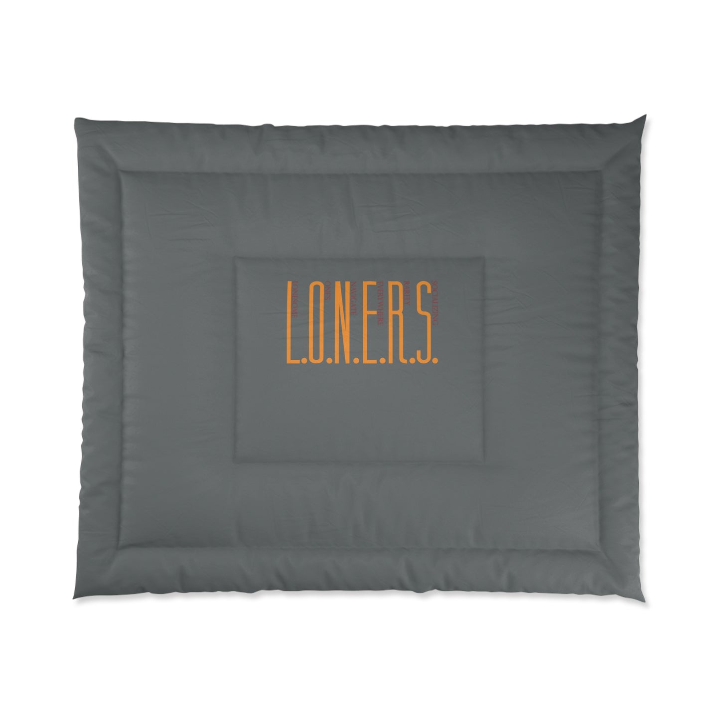 L.O.N.E.R.S. Comforter - Cozy Bedding for Introverts, Perfect for Home Decor, Gift for College Students, Year-Round Use