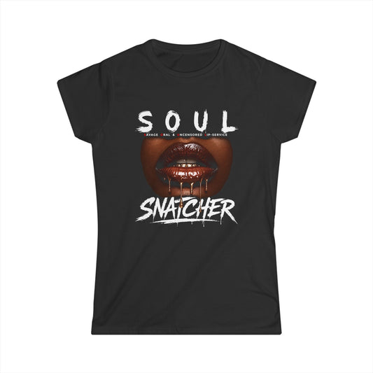 Soul Snatcher Tee — Women’s Graphic T-Shirt with Bold Lip Art
