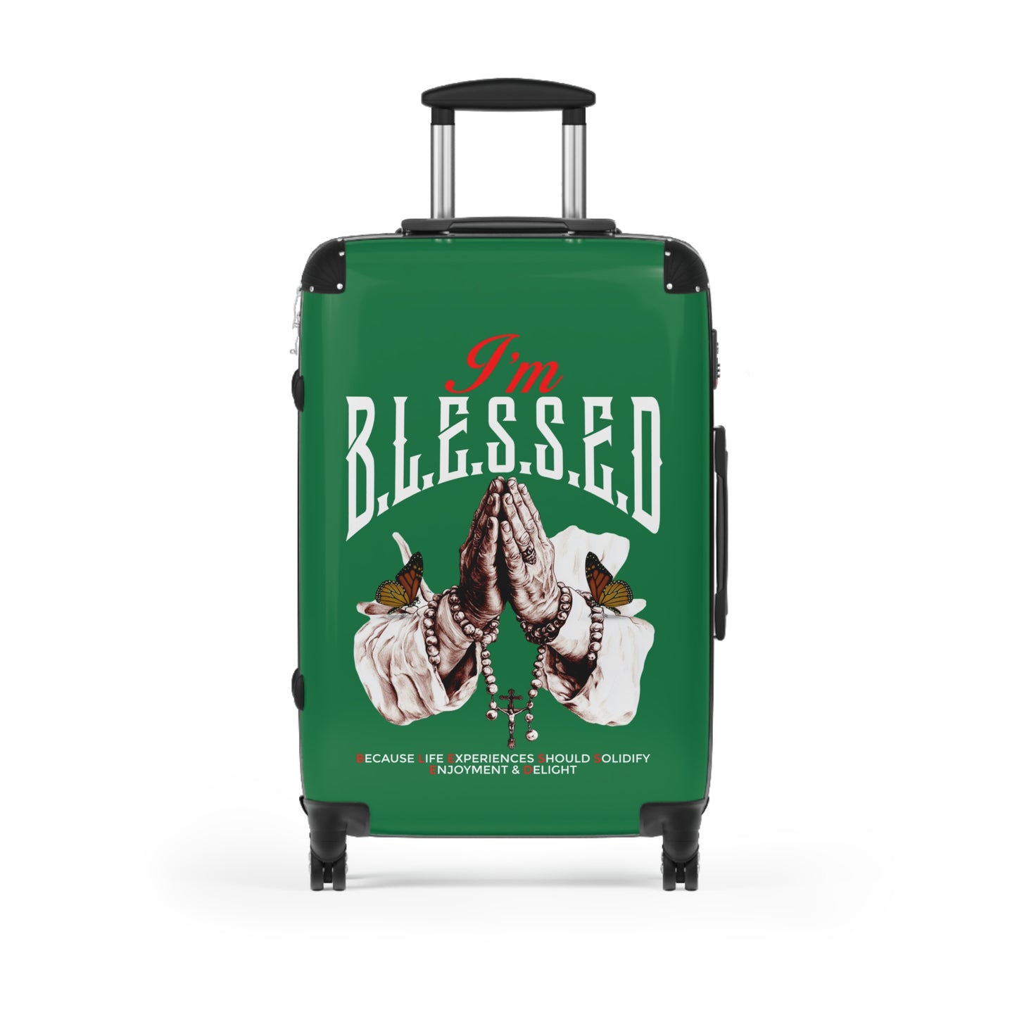 Blessed Travel Suitcase - Unique Luggage for Travelers, Faith-Inspired Gifts, Vacation Bags, Stylish Carry-On, Adventurer's Essentials