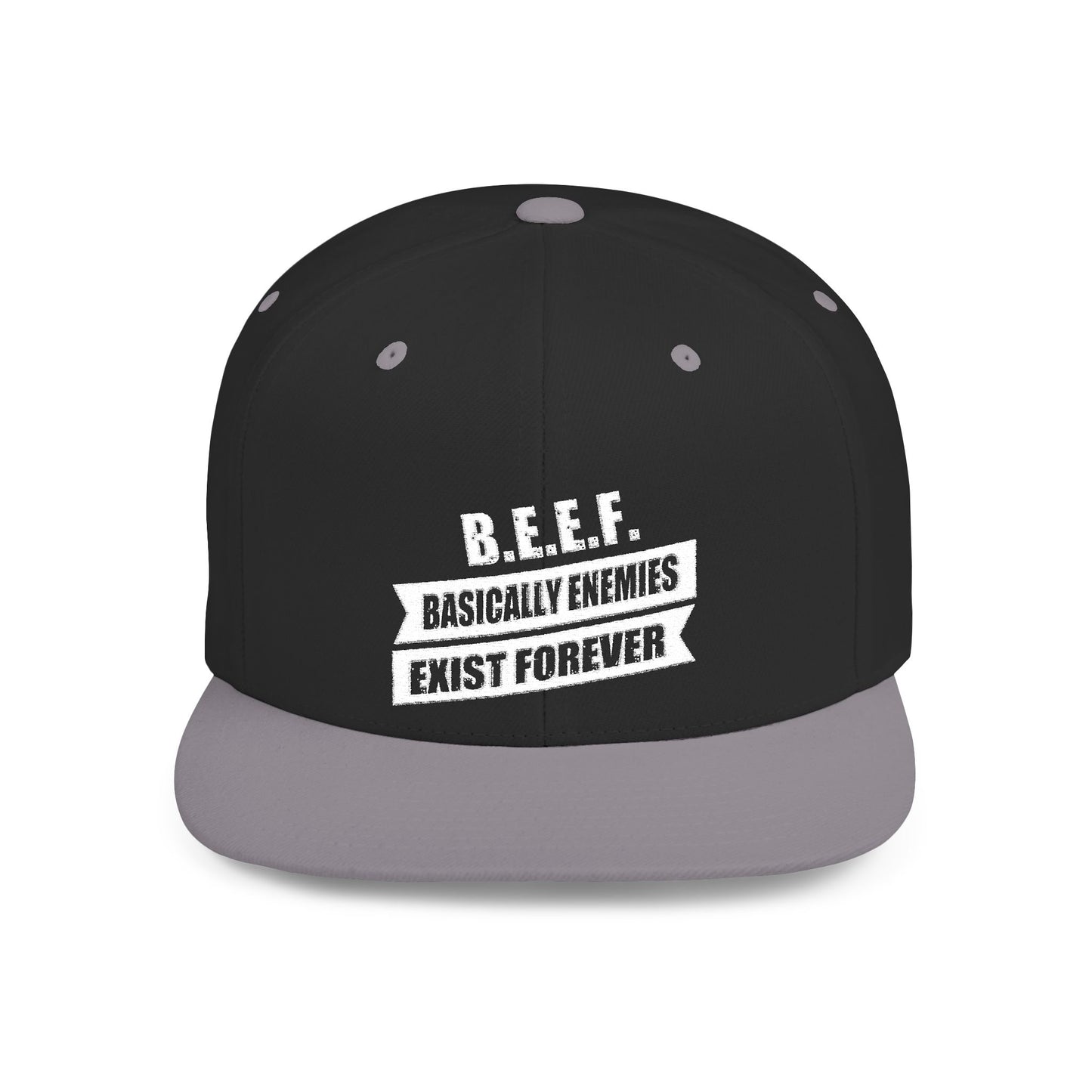 B.E.E.F. Flat Bill Snapback Hat, Casual Cap for Trendsetters, Adjustable Snapback, Perfect Gift for Birthdays, Streetwear Style, [...]
