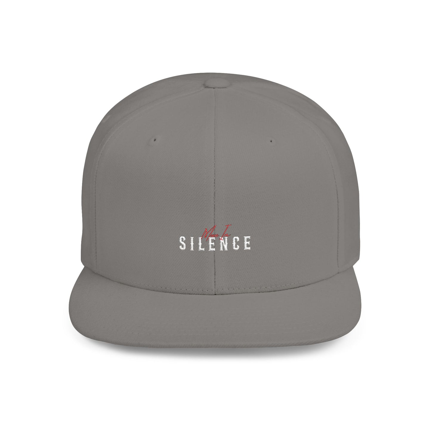 Move In S.I.L.E.N.C.E. Sleek Flat Bill Snapback Hat, Cool Urban Hat, Trendy Cap, Street Style Accessory, Gift for Him/Her, Casual Fashion Must-Have