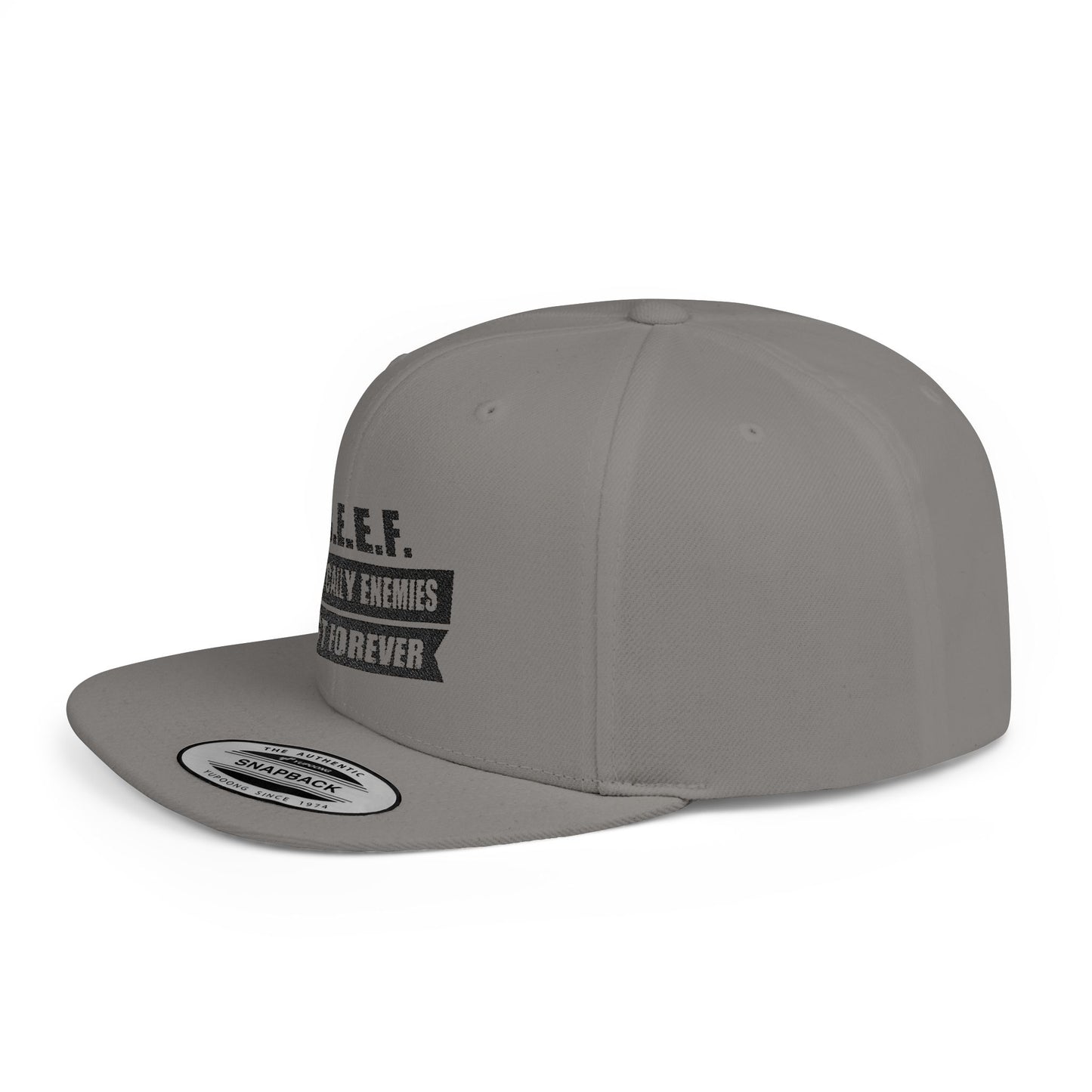 B.E.E.F. Snapback Hat, Cool Flat Bill Cap, Trendy Streetwear, Gift for Friends, Casual Accessories, Unisex Headwear