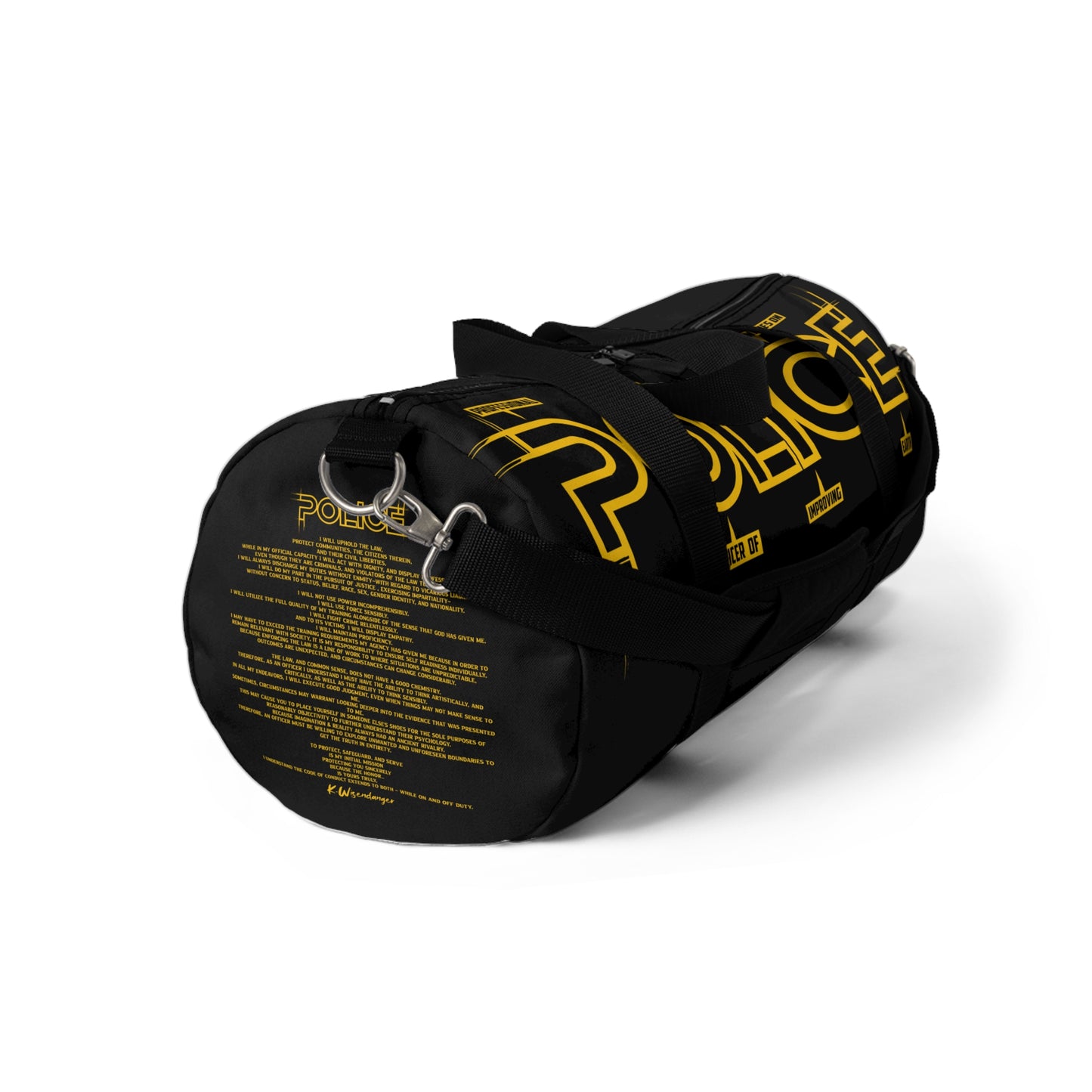 P.O.L.I.C.E. Support Duffel Bag with poem | Gym Bag, Sports Bag, Travel Bag, Workout Bag, Gift for Police Officers