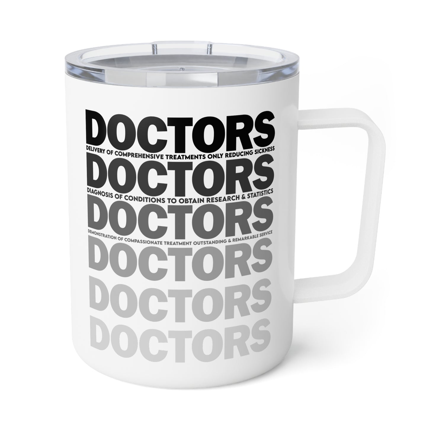 D.O.C.T.O.R.S. Sleek Insulated Coffee Mug | Modern Design for Doctors | Great for Gifts, Home, Office, Travel, and Holidays