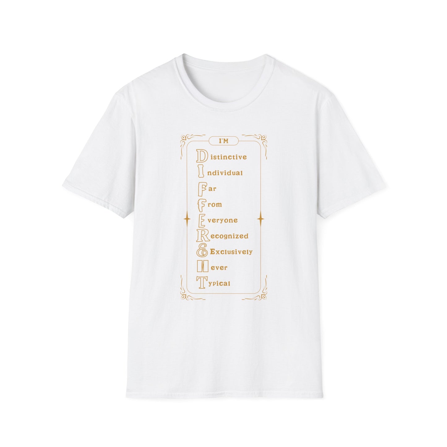 I'M D.I.F.F.E.R.E.N.T. Unisex Inspirational T-Shirt, Motivational Tee, Gift for Friends, Positive Affirmation Shirt, Casual Wear, Everyday Inspiration