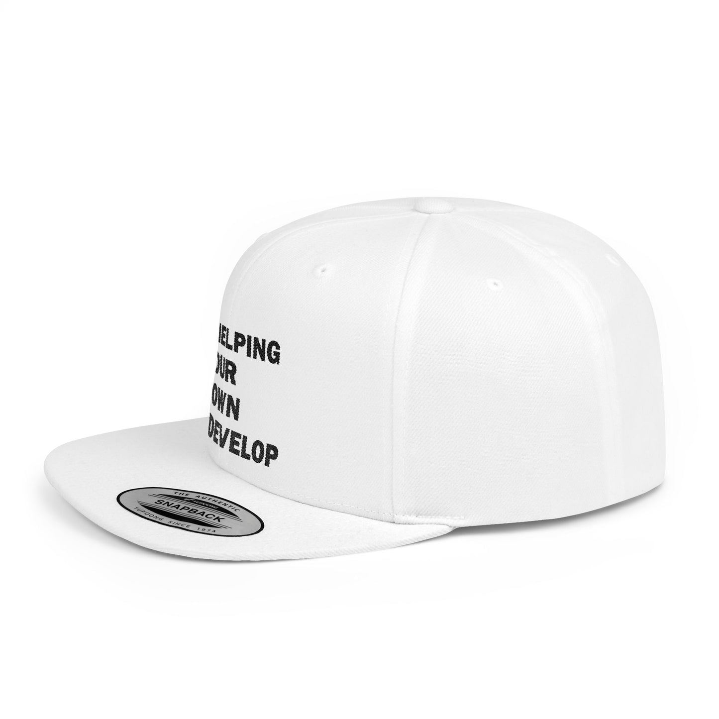 H.O.O.D. Helping Our Own Develop Snapback Hat | Motivational Cap for Community Support, Streetwear