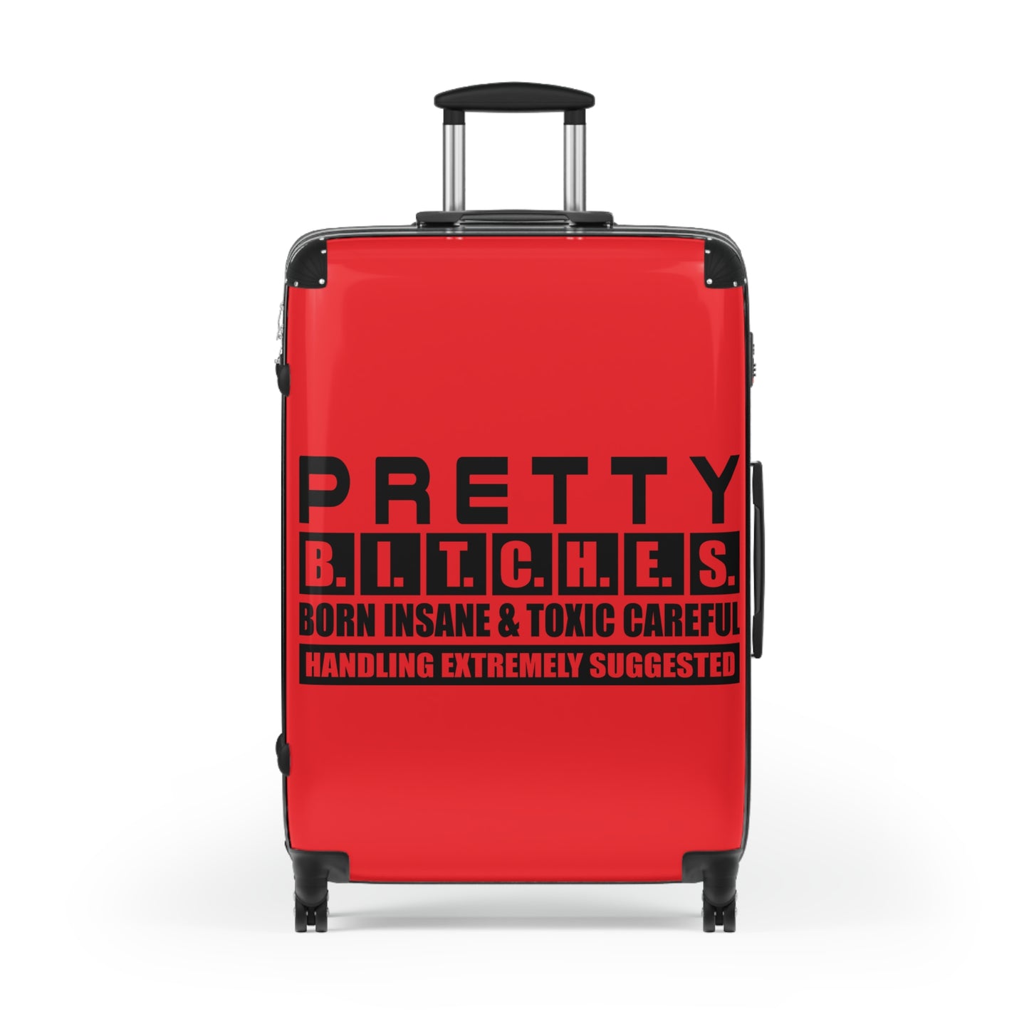 Pretty Bitches Suitcase for Adventurers, Carry-On Luggage, Travel Gift, Vacation Suitcase, Stylish Spinner