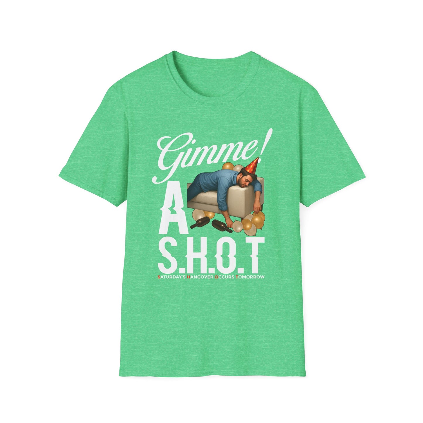 - 'Gimme! A S.H.O.T.' - Humor, Gifts, Party Wear, Casual Style, Men's & Women's