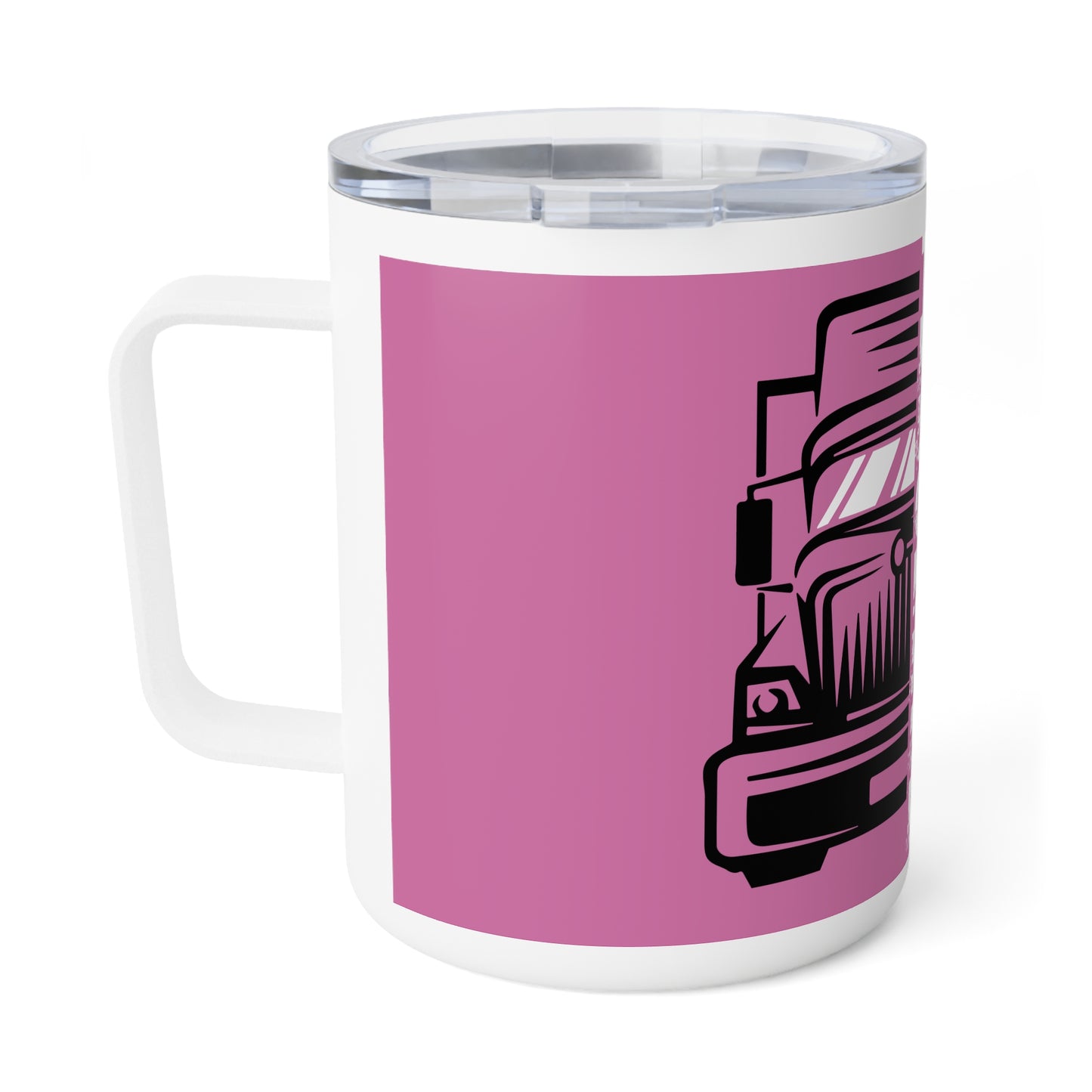 T.R.U.C.K.H.E.R. Insulated Coffee Mug for Female Truckers, Female Drivers- Travel Motivational Gift, Coffee Lovers Mug, Unique Truck Driver Accessories
