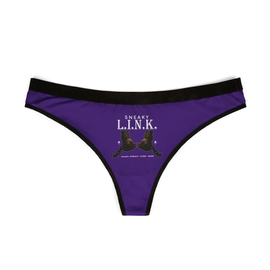 Sneaky L.I.N.K. (Low-Key Intimacy No-one Knows) Women's Thongs - Fun, Comfortable Lingerie