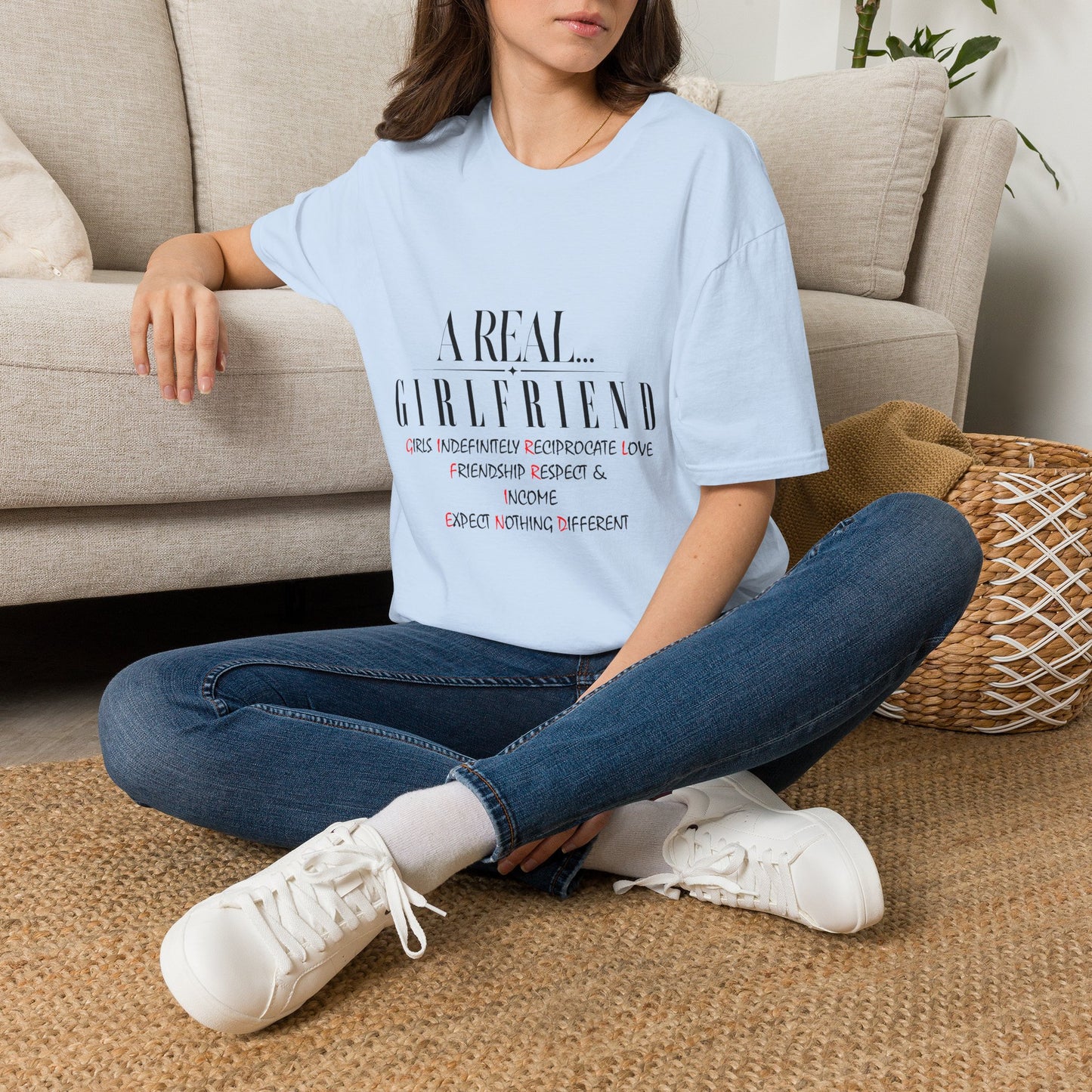 A Real Girlfriend T-Shirt — Funny Girlfriend Definition Tee
