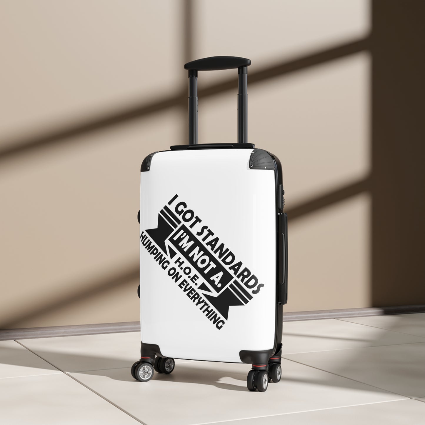 Suitcase with Quote, Travel Luggage, Black Carry-On, Fun Travel Gear, Travel Accessory, Vacation Must-Have