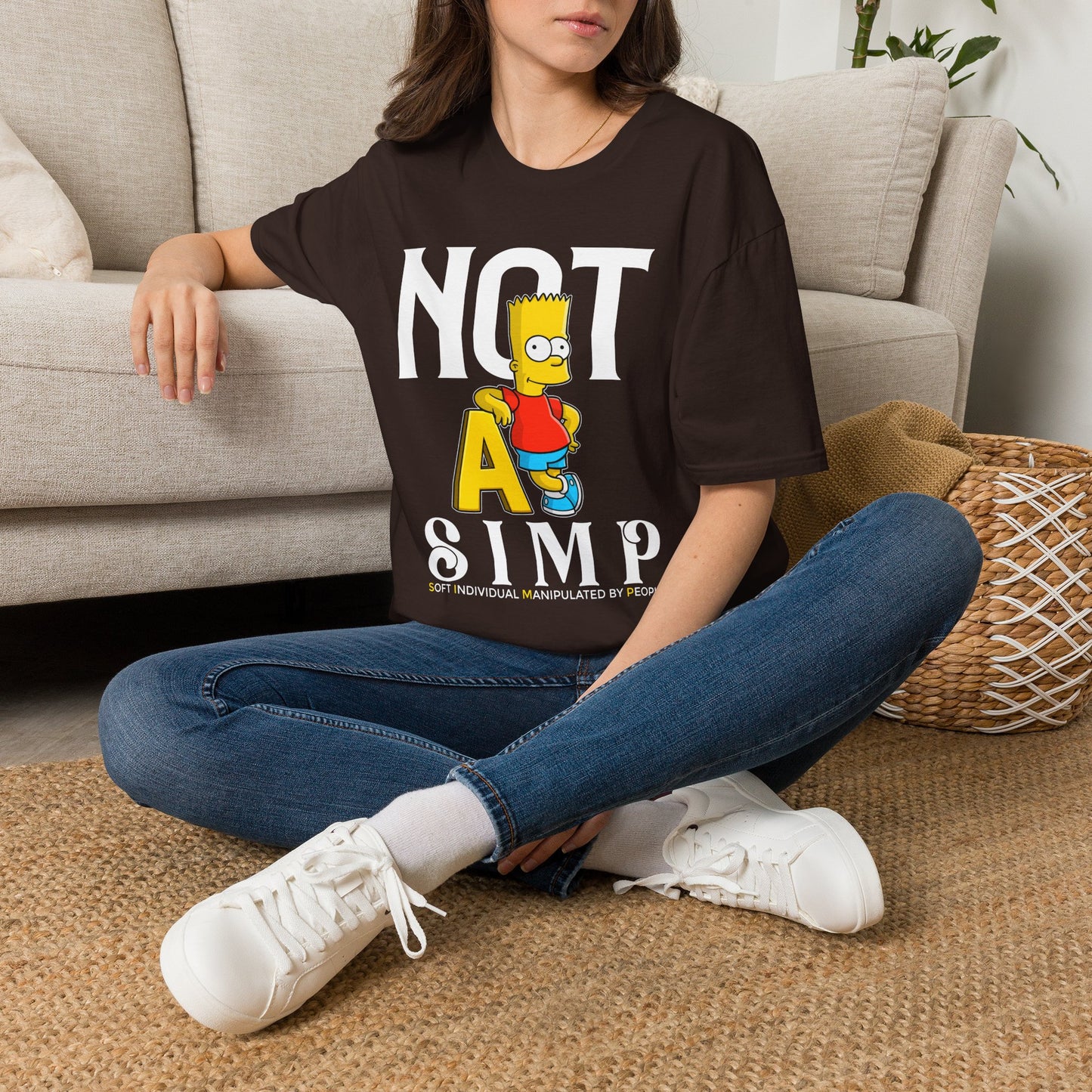 Not A S.I.M.P. T-Shirt — Funny Bart Simpson Graphic Tee