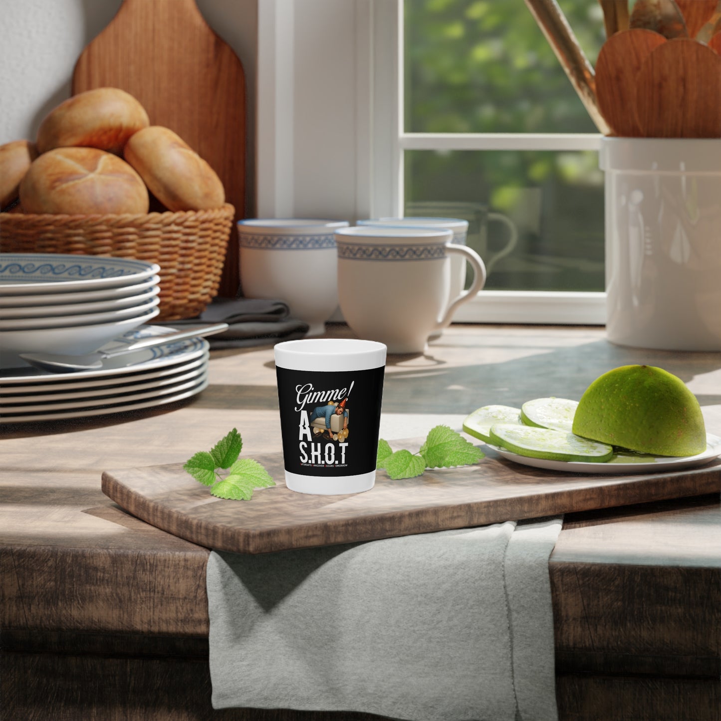 Funny Shot Glass, Gimme A S.H.O.T. Drinkware, Party Favors, Bachelor Gift, Home Bar Accessories, Novelty Drinkware