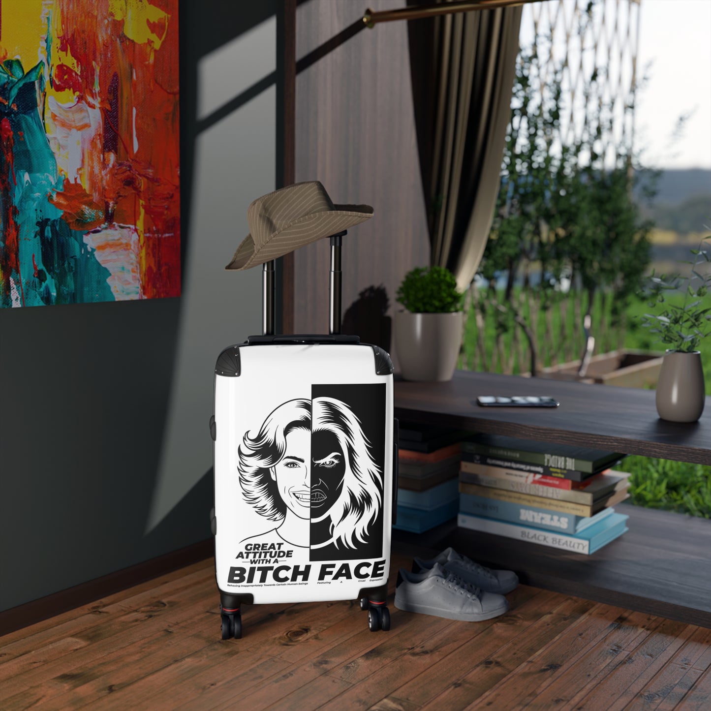 Bitch Face Suitcase - Travel Luggage for Bold Personalities, Funny Gift for Travelers, Great Attitude Luggage, Stylish Carry-On for [...]