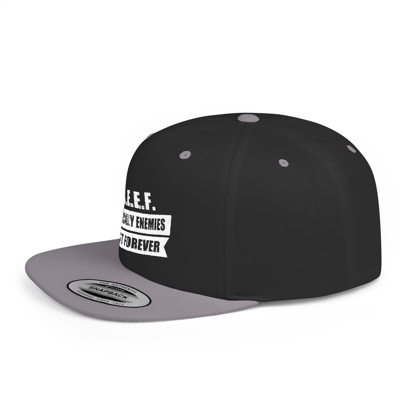 B.E.E.F. Flat Bill Snapback Hat, Casual Cap for Trendsetters, Adjustable Snapback, Perfect Gift for Birthdays, Streetwear Style, [...]