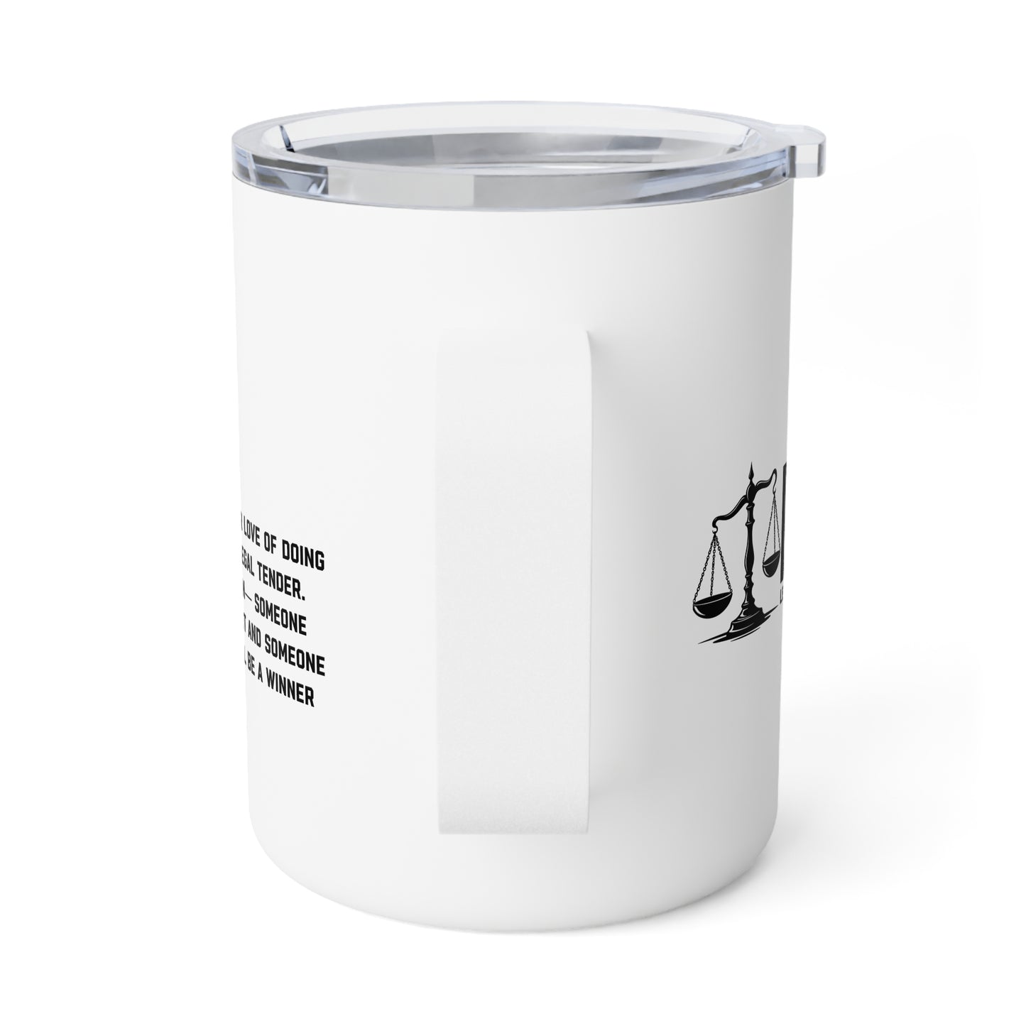 L.A.W.Y.E.R. (Legal Advocate Who's Your Exclusive Representative) Insulated Coffee Mug for Lawyers - Legal Advocate Gift, Law Office Accessory
