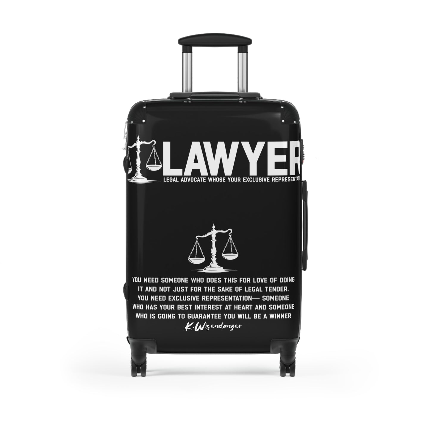 Lawyer Suitcase - Legal Advocate Luggage, Gift for Lawyers, Travel Bag, Professional Attire, Law School Essentials