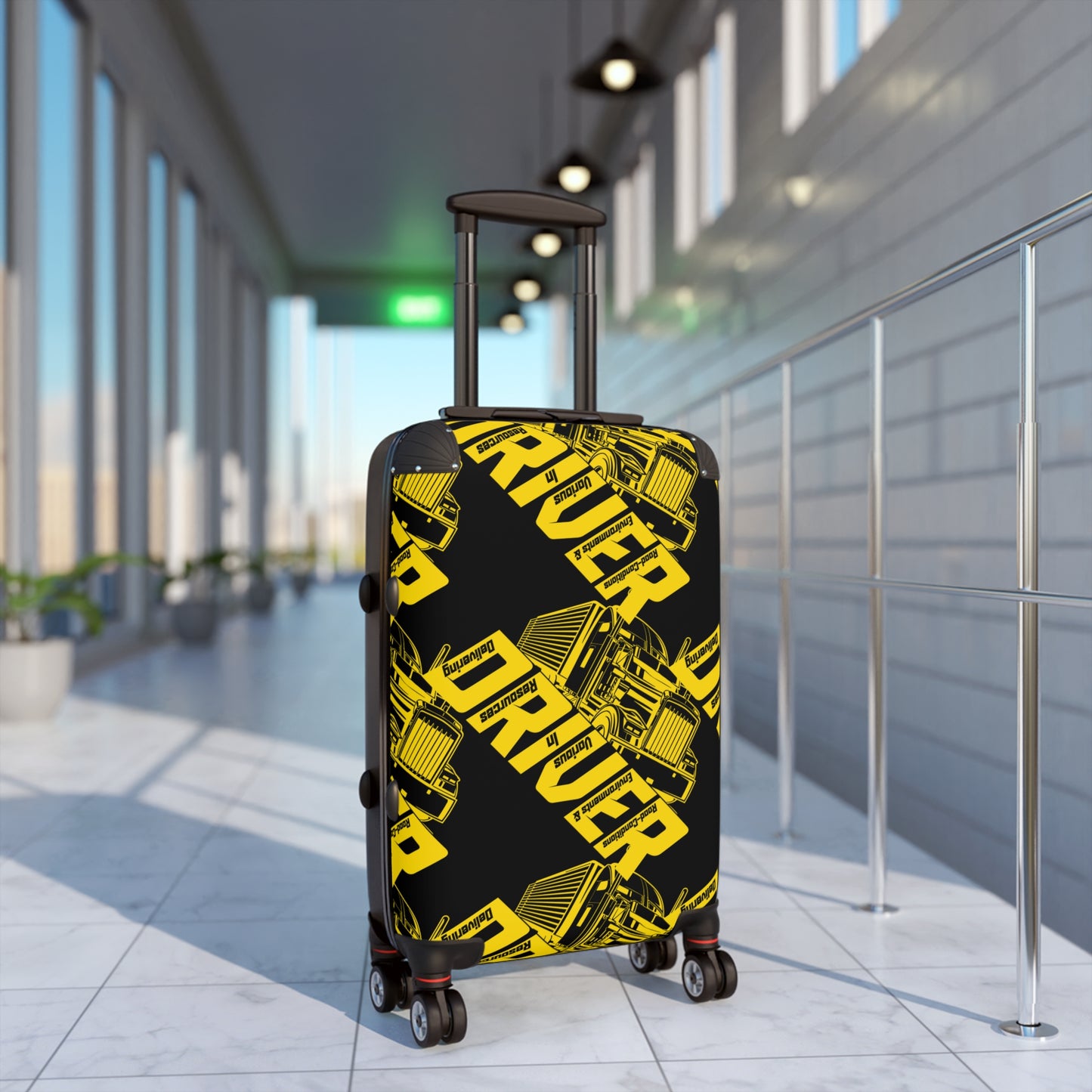 Truck Driver Suitcase – Vibrant Luggage for Trucking Enthusiasts, Travel Gear, Gift for Drivers, Cargo Theme, Durable Travel Case