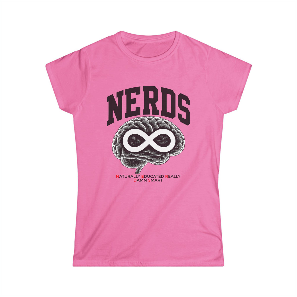 Nerds Brain Infinity Tee — Funny STEM Gift Shirt